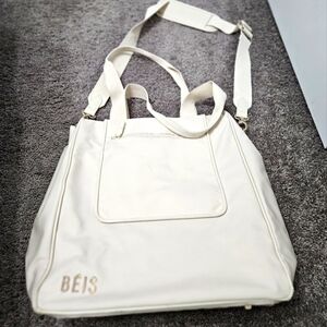 BEIS North to South Tote in Beige